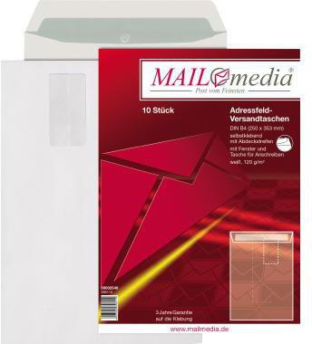 MAILmedia Versandtasche 30002546 B4 mF hk ws 120g 10 St./Pack.