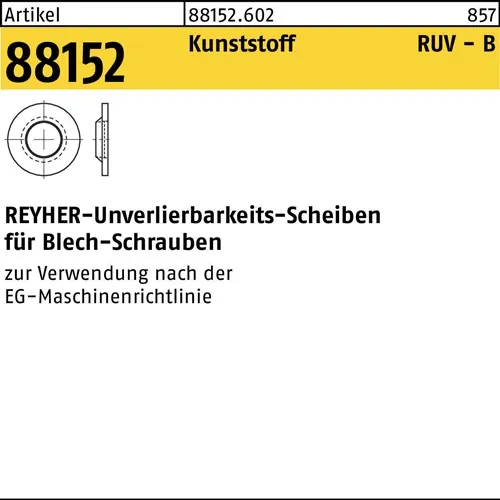 Unverlierbarkeitsscheibe R 88152 4,8/5x10,1x1,6 Ku. natur 100 Stück