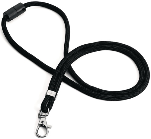 Cliphalter JoJo rundgewebt m.Karab.Band-L.460mm schwarz DURABLE
