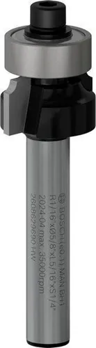 Bosch Abrundfräser PRO D.15,9mm Arbeits-L.7,9mm Radius 1,6mm Schaft 6,35mm