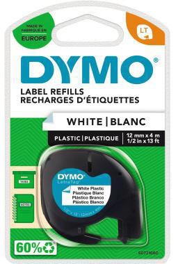 DYMO Schriftbandkassette LetraTag S0721660 12mmx4m sw auf ws