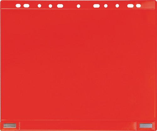 Magnetische Sichttasche B265xH315mm rot f.Format DIN A4 TARIFOLD