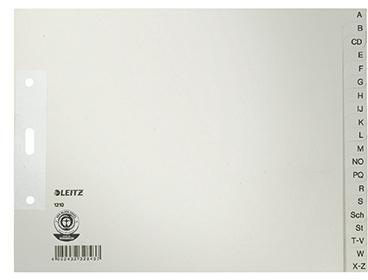 Leitz Register 12100085 A-Z DIN A4 24x18cm 20teilig Papier grau