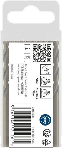 Bosch Metallbohrer PRO Stainless Steel Arbeits-L.43mm D.4,1mm L.75mm 10St.