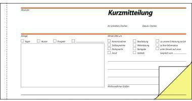 SIGEL Kurzmitteilung SD008 1/3 DIN A4 quer 2x40Blatt