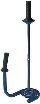 Handabroller für Stretchfolien Metall blau