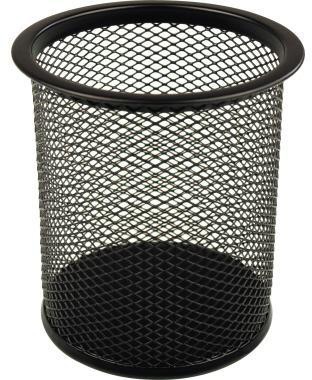 helit Stifteköcher Mesh H2518195 9x10cm rund 1Fach Metall schwarz