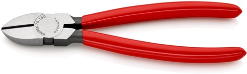 Seitenschneider L.180mm Kopf pol.Ku.-Überzug KNIPEX