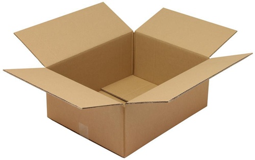 Faltkarton 2-wellig Maße 500x400x200mm Qualität 2.30BC braun TRANSPAK