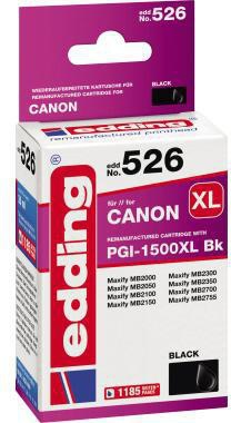 edding Tintenpatrone 18-526 wie Canon PGI-1500XL schwarz