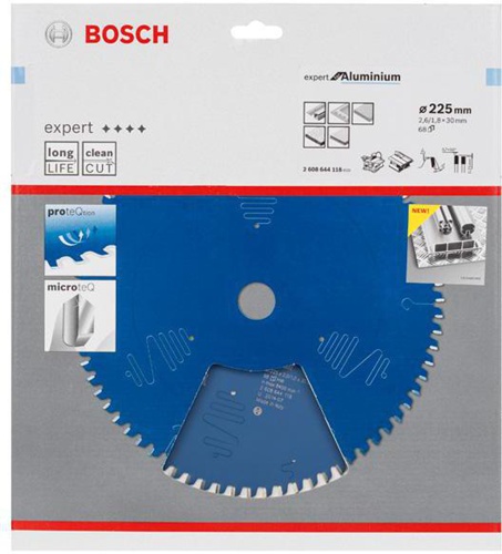 Bosch Kreissägeblatt Expert for Aluminium D.225mm Bohrung 30mm 68Zähne HLTCG