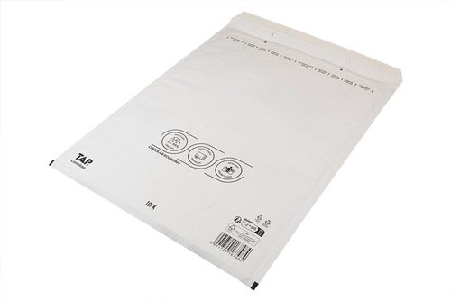 Luftpolsterversandtasche Innenmaß 350x470mm DIN C3 weiß SK-Verschlus TRANSPAK