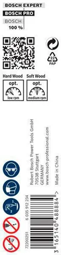 Bosch Holzschlangenbohrer PRO Wood Arbeits-L.470mm D.14mm L.600mm 6-kt SW 11,1mm