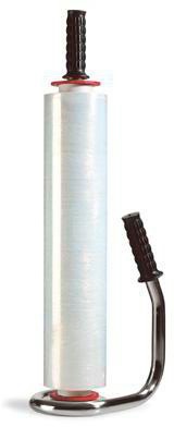 Handabroller f.Stretchfolien m.1 Kugellager Chromfarben TRANSPAK