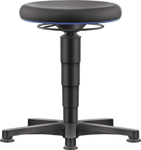 Drehhocker Bodengleiter Integralschaum Integralschaum schwarz