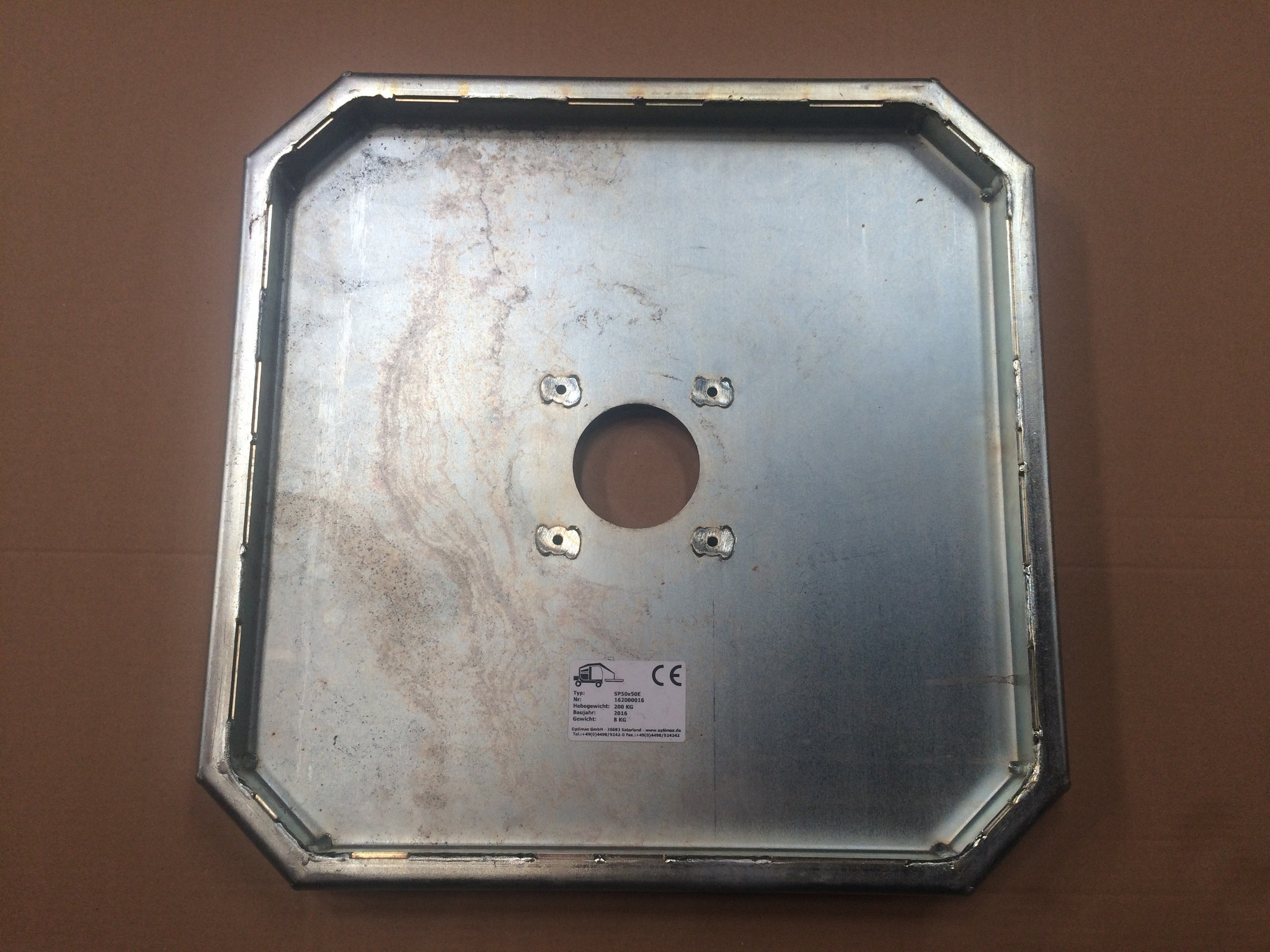 Optimas Ansaugplatte für das Vakuumgerät SV 200 E (Größe: 230 x 230 mm) 