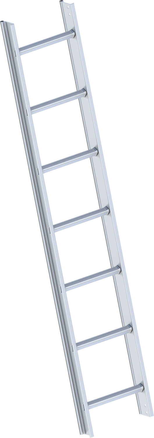 Layher Dachauflegeleiter 1051 gem. DIN 4567-4 7 Sprossen Alu natur