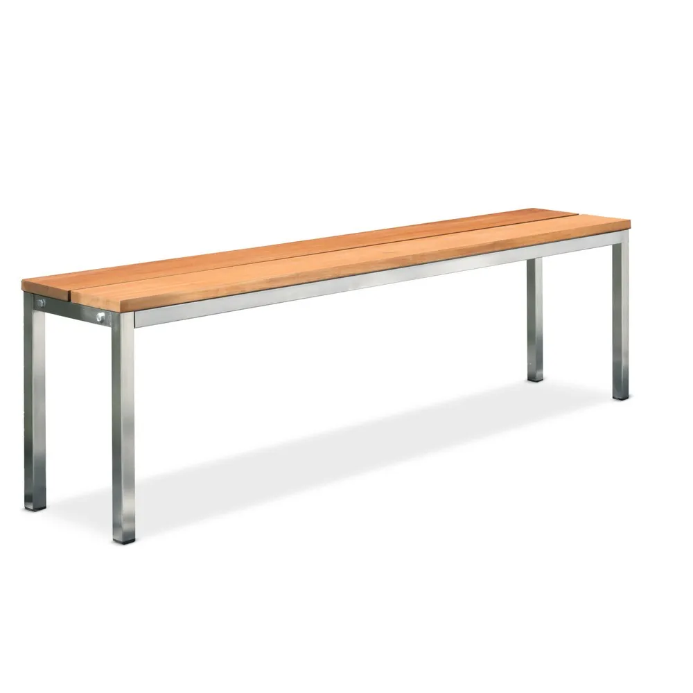 HEMMDAL Parkbank, 4-beinig, 2 Sitzleisten, Länge 1.000 mm