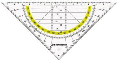 Soennecken Geometriedreieck 1823 Kunststoff rauchgrau