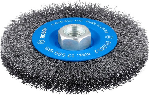Bosch Scheibenbürste PRO Metal clean D.115mm Draht-St0,3mm Stahl gewellter Draht