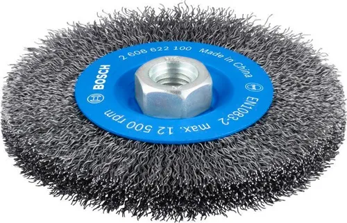 Bosch Scheibenbürste PRO Metal clean D.115mm Draht-St0,3mm Stahl gewellter Draht