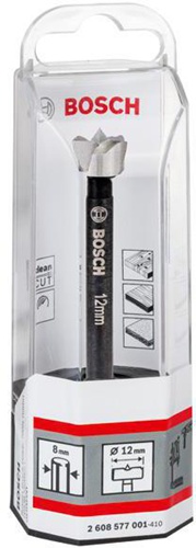 Bosch Forstnerbohrer DIN 7483G D.12mm L.90mm toothed edge Schaft-D.8mm