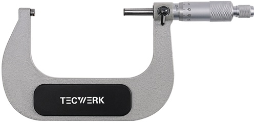 TECWERK Bügelmessschraube DIN 863/1 75-100mm Spindel-D.6,5mm 