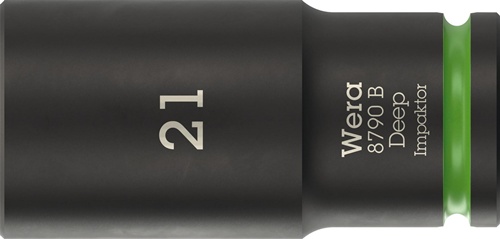 Steckschlüsseleinsatz 8790 B Impaktor Deep 3/8 Zoll 21mm L.63mm WERA