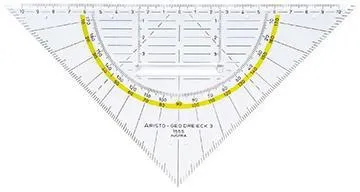 Aristo Geometriedreieck AR 1555/2 Facette Tuschenoppen 22,5cm gk
