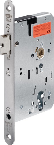 Panik-Einsteckschloss 2116 Panik-Funktion E abgerundet Edelstahl selbstverriegelnd BKS