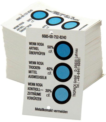 Feuchtigkeitsindikator Typ B Anzeigebereich 30-40-50% 125St./Karton TRANSPAK