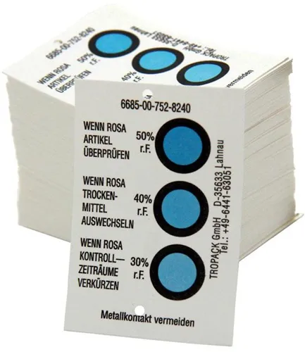 Feuchtigkeitsindikator Typ B Anzeigebereich 30-40-50% 125St./Karton TRANSPAK