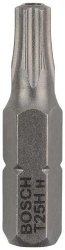 Bosch Schrauberbit Extra-Hart ISO 1173 C6.3 T25H L.25mm 1/4Zoll-Außen-6kt 2er Pack