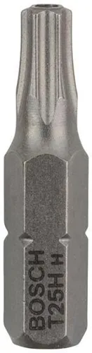 Bosch Schrauberbit Extra-Hart ISO 1173 C6.3 T25H L.25mm 1/4Zoll-Außen-6kt 2er Pack