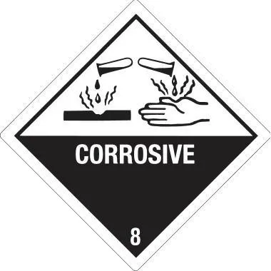DR-Label Versandetikett DR234S1010 Kl.8 Corrosive 100x100mm 500St.