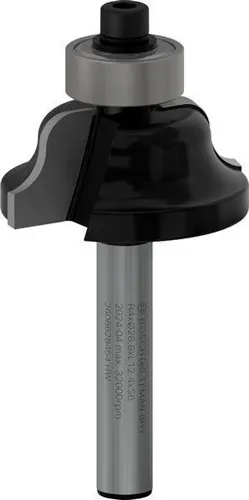 Bosch Profilfräser B Arbeits-L.12,4mm D.28,6mm L.54mm Schaft 6mm Radius4mm B.8mm