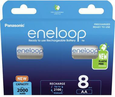 Panasonic Akku eneloop BK-3MCDE/8BE AA HR06 1,2V/2.000mAh 8 St./Pack.