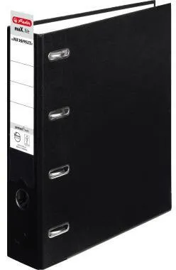 Herlitz Doppelordner 10842250 2xDIN A5 quer 75mm schwarz