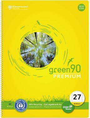 Staufen Collegeblock Green 040835027 DIN A4 90g lin. ws 80Bl