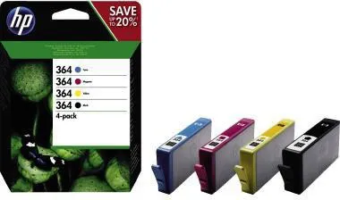 HP Tintenpatrone N9J73AE 364 sw/c/m/y/ 4 St./Pack.