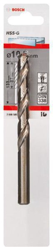 Bosch Metallbohrer HSS-G DIN338 Arbeits-L.87mm D.10,5mm L.133mm
