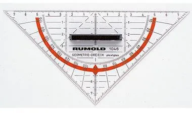 RUMOLD Geometriedreieck 1046 16cm Acrylglas transparent