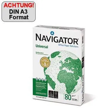 Navigator Kopierpapier Universal 8247B80B DIN A3 80g 500 Bl./Pack.