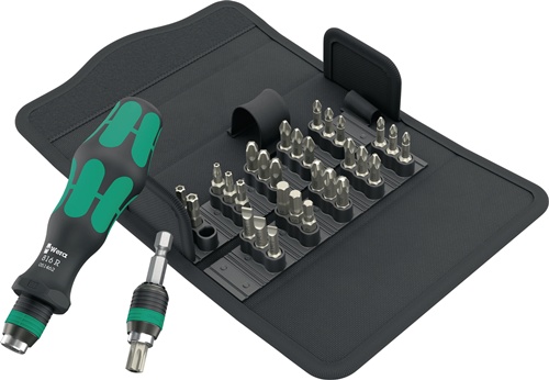 Bitsortiment Kraftform Kompakt 70 Allround 32-tlg.Schlitz/PH/PZD/TX-BO/6Kt.WERA