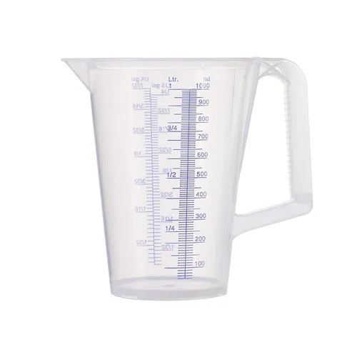 Messbecher 1l blau bedruckte Skala PP PRESSOL