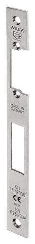 Schließblech P672 VA ma geb.E-Öffner Flachschließbl.f.Fluchttüren B.24xL.243mm