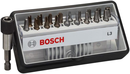 Bosch Schrauberbit-Set Robust Line L Extra-Hart 18+1tlg. L25mm Th/TW/SP/R2/QC/UH