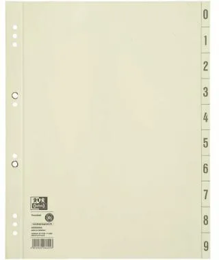 Oxford Trennblatt 400004664 DIN A4 200g Karton chamois 100 St./Pack.