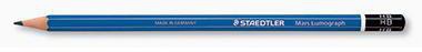 STAEDTLER Bleistift Mars Lumograph 100-HB 17,5cm HB Schaft blau