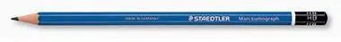 STAEDTLER Bleistift Mars Lumograph 100-HB 17,5cm HB Schaft blau